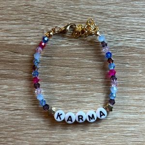 Karma adjustable Taylor swift friendship bracelet